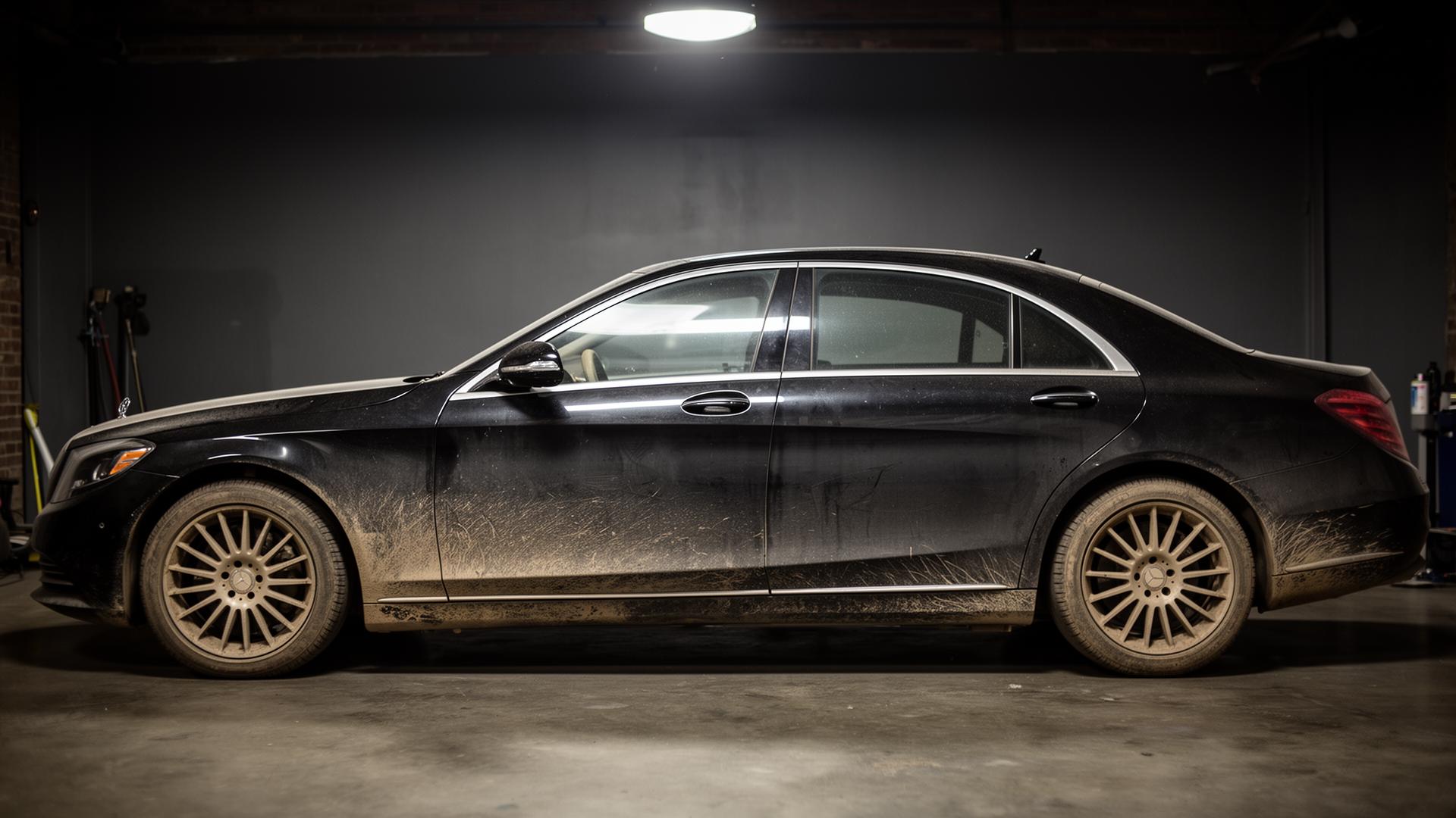 Before detail — dirty vehicle